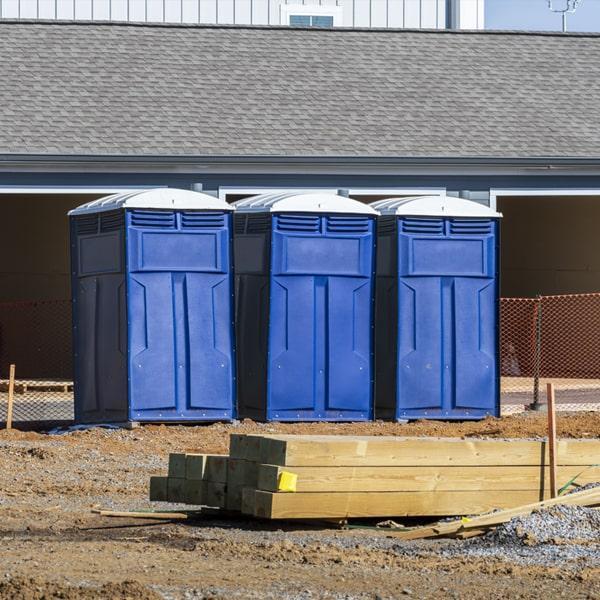 Heavy-duty construction site porta potty in Gaithersburg, Maryland